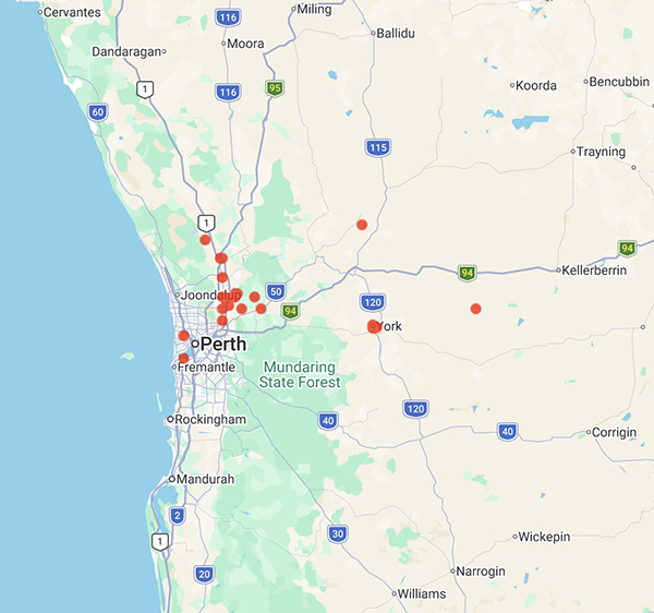 collecting locality map for ''Eaton, M.''