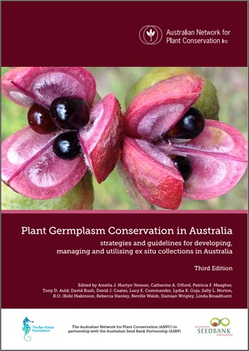 Book cover: Plant Germplasm Conservation in Australia